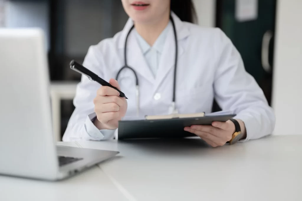 Telehealth consultation with a healthcare provider
