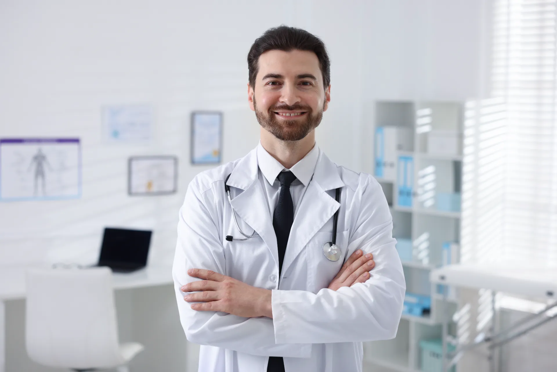 Licensed healthcare provider in a medical office